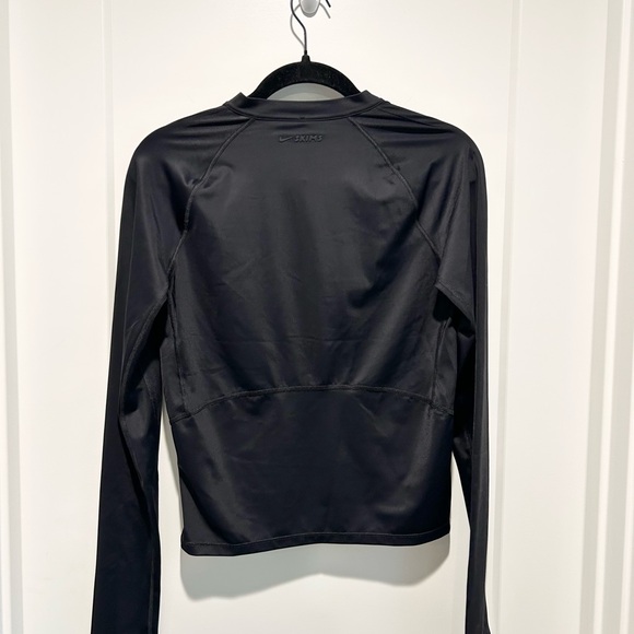 Nike SKIMS Black Long Sleeve Half Zip Performance Training Top Women’s Large - Picture 7 of 8